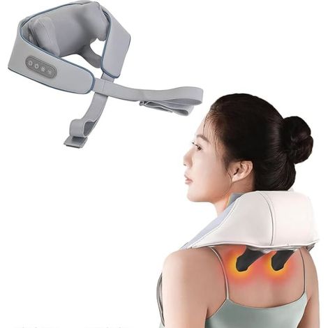 Appareil de massage électrique pour la nuque et les épaules, bandoulière pour massage-AquaForge (1/4)