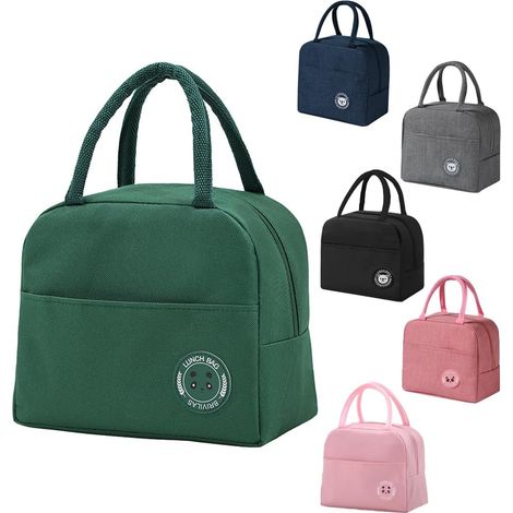 Sac Isotherme Repas 6L Petit Panier Repas Lunch Box Isotherme Sacs Repa Portable à déjeuner pliable Petit Sacs Lunch Box Étanches pour Femmes,Hommes,Enfants Étudiant Bureau Pique (Verde) (1/5)