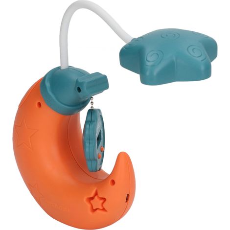 Lampe de bureau avec porte-stylo, rechargeable par USB, protection des yeux, lampe de table LED avec miroir et horloge électronique pour enfants, orange (1/5)