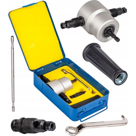 Accessoire de cisaillement pour la découpe de tôle sur une perceuse (1/5)