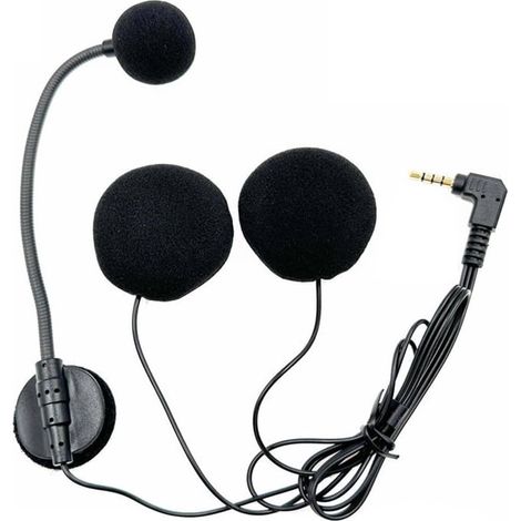 Half-headset with microphone - Hard cable configuration - Half-headset (A) (1/5)