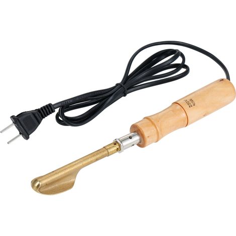 Plancha portátil y ligera de 50 vatios (220 V) con cable de alimentación de 125 cm de longitud, ideal para alisar cuero, ropa y zapatos. (1/5)