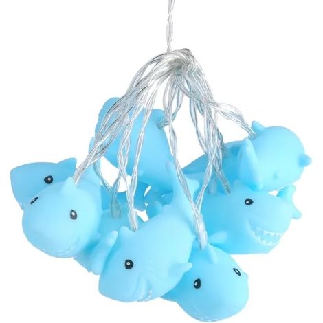 Guirlande lumineuse - Shark - 10 LED - 1,8 m - Décoration chambre enfant - Fête Noël (1/5)