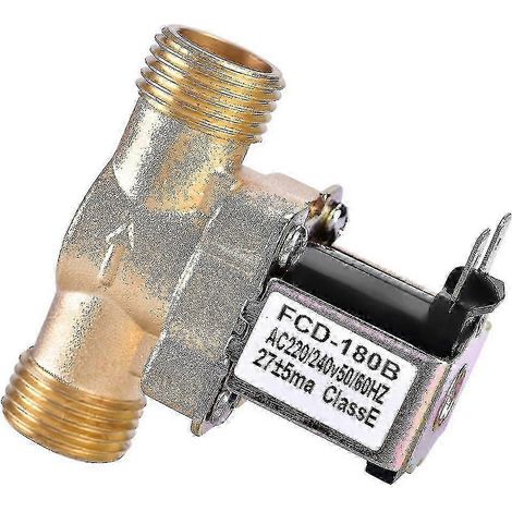 Électrovanne magnétique en laiton normalement fermée 220 V CA (1/5)