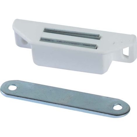 Chiusura magnet.per sportelli pes.bianco