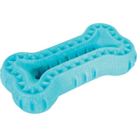 Os flottant bleu en TPR pour chien, 13 cm x 2,5 cm (1/2)