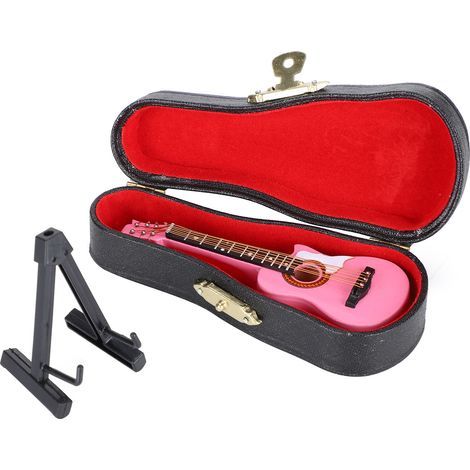 Mini Guitare Décorative 10cm pour Enfants, Instrument de Musique Jouet Cadeau Déco Maison (1/5)