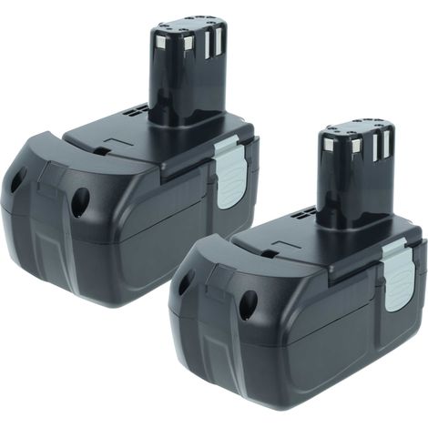 vhbw 2x Akku kompatibel mit Hitachi UB 18DL, RB 18DL, UB 18D, WH 18DFL, KC 18DA, WH 18DMR, WH 18DL Werkzeug (1500 mAh, NiMH, 18 V)