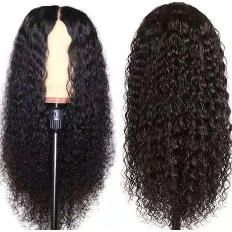 14 Zoll lange brasilianische Wellenperücke – Deep Wave Lace Front – 150 % Dichte – Naturschwarz für Damen (1/5)