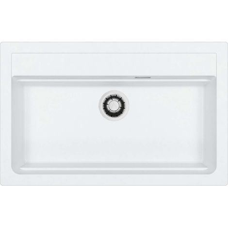 Alveus Atrox - Evier en granit 79x50 cm, Quick-Close, glacier 1149208 (1/2)