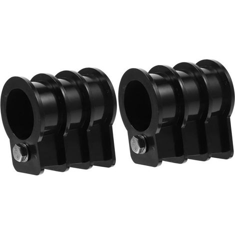 Pièces en plastique pour échelle de piscine, lot de 2, fixation stable, installation facile, accessoires durables, renfort noir (1/5)