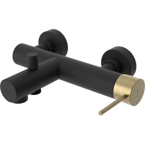 Sapho Ultramix - Wannenarmatur, mattschwarz/mattgold UT010BG (1/4)