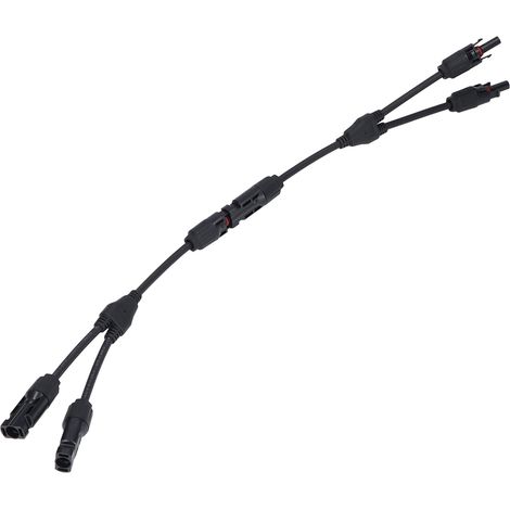 Adaptateur parallèle en Y en laiton PPO, connecteur solaire 3 voies 2 vers 1 pour panneaux de batterie 1000 V (1/5)