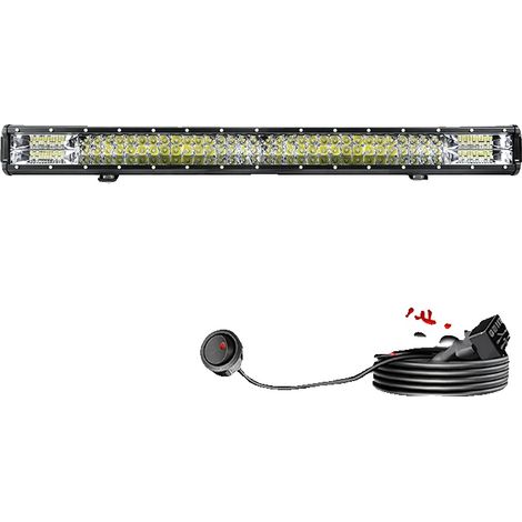 Barra de luz LED de 26 pulgadas, resistente al agua, de alto brillo, foco (1/2)