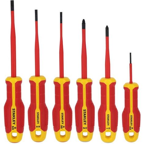 Stanley FMHT65765-0 FatMax VDE Insulated Screwdriver Set, 6 Piece STA065765