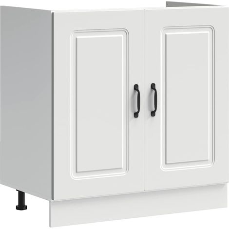 Mueble bajo para fregadero Kalmar blanco 80x46x81,5 cm vidaXL (1/5)