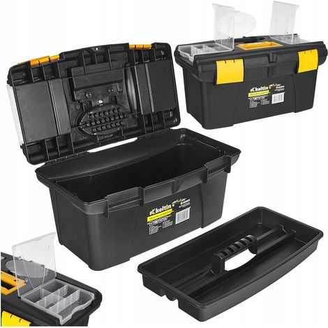 Caja de herramientas de plástico con organizadores de 19" (6) (1/5)