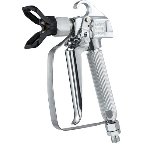 Pistolet à peinture sans air, pistolet à peinture haute pression 3600 PSI avec 5 buses (211, 315, 417, 517, 623), kit pistolet à peinture sans air à joint pivotant avec filtres, aiguille et brosse de (1/5)