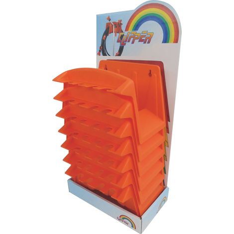 Agrati PORTATUBO CLIPPER IN ESPOSITORE 49 PZ. Col. Arancio