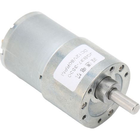 Moteur à engrenages à vis sans fin JGB37-3530, arbre turbo réducteur autobloquant et résistant à l'usure pour ouvre-porte, 12 V CC, 80 tr/min (1/5)