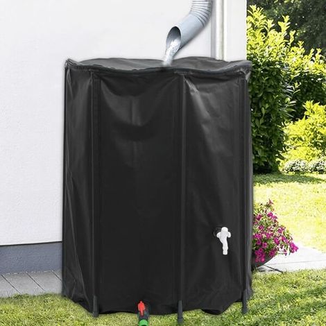 Serbatoio d'acqua pieghevole con rubinetto, 750 L, in PVC (1/5)