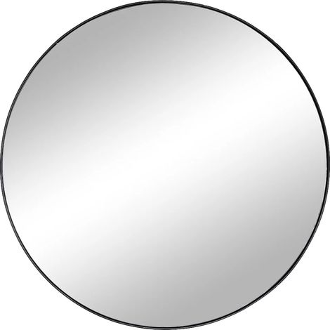 Miroir mural rond en métal - D.80 cm - Noir - JAFFREL (1/5)