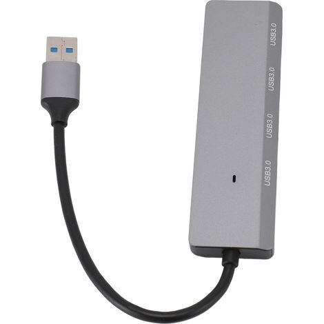 Hub USB 3.0 à 4 Ports, Vitesse de 5 Gbit/s, Adaptateur Multiport USB pour Ordinateur de Bureau, Lecteur Flash, Imprimante HDD, Clavier PC, Ports dans Les, Hub, Cet sur Un d'Ordinateur