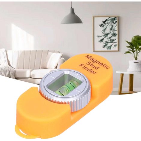 Détecteur de montants magnétique portable avec niveau à bulle pour clous et vis en acier (orange) (1/5)