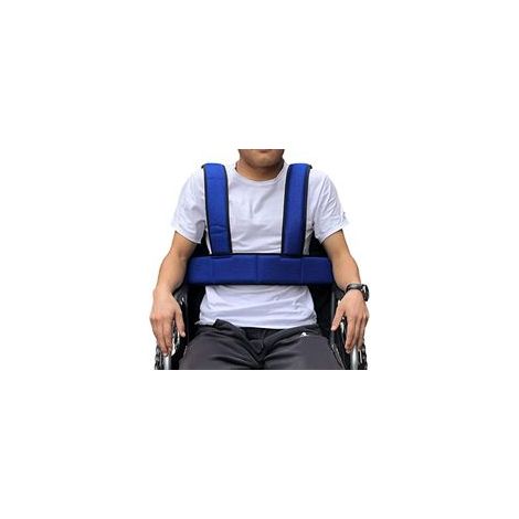 Gilet de Soutien du Torse avec Ceinture de sécurité pour Fauteuil Roulant pour Patients, Personnes âgées et handicapées, Harnais Complet réglable pour empêcher l'inclinaison ou la Chute, qualité Sup