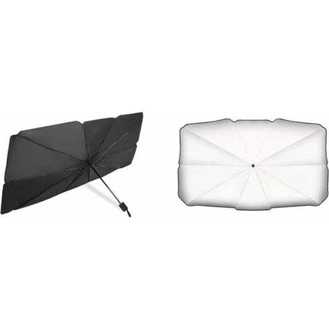 Parapluie Pare Soleil Pare Brise Avant de Voiture Amélioré Parapluie de Voiture Pliable Pare-Soleil Couverture Protection UV et Isolation Thermique 13878cm M-DOU