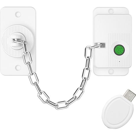 Serrure biométrique intelligente, lecteur d'empreintes digitales, couleur blanche, protection enfant, activation par pression, pour fenêtres et réfrigérateurs.-AquaForge (1/5)