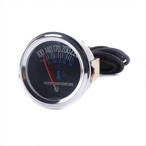 Manomètres mécaniques de température d'eau pour motos et voitures, en degrés Fahrenheit et Celsius (1/5)