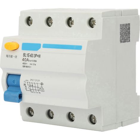 Disjoncteur Aerien 3P+N 400V 40A - Interrupteur Sectionneur Protection Fuite Surcharge Court-Circuit - Usage Domestique Et Industriel - 1 Piece (1/5)