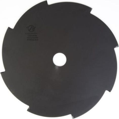 Lame disque 8 dents débroussailleuse. Ø 230 mm. Alésage 25,4 mm. Epaisseur 1,5 mm (1/3)