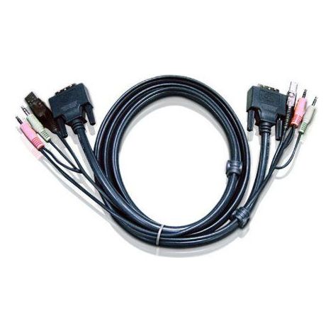 Aten Câble kvm dvi-d usb 3m (2l-7d03u) (1/4)