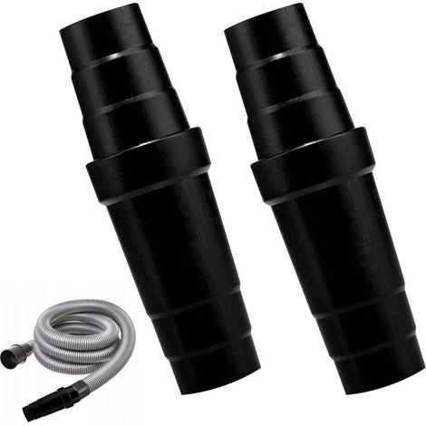 Lot de 2 extracteurs de poussière, aspirateur, adaptateur de tuyau, accessoires universels, connecteur de collecte de poussière compatible avec scie à table, ponceuse, ponceuse, raboteuse, perceuse (1/5)