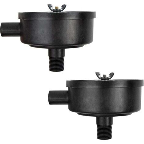 Accessori per filtri silenziatori per compressori d'aria, alloggiamento in plastica con filettatura maschio da 1/2" 20mm, filtri silenziatori per compressori d'aria e caldaie, 2 pezzi (1/4)