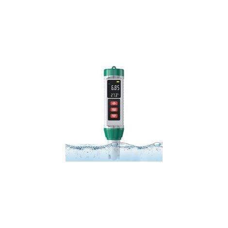 PH Metre Haute Précision (± 0.01), 5-en-1 PH/TDS/EC/Salinité/Thermomètre, Haute Précision Testeur pH Piscine avec Écran LED Rétroéclairé et Compensation de la Température pour l'eau Potable, Aquariums (1/4)