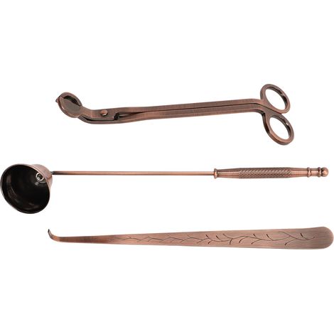 Kit de 3 Outils pour Bougies - Coupe-mèche, Éteignoir et Pic en Acier Inoxydable (1/5)