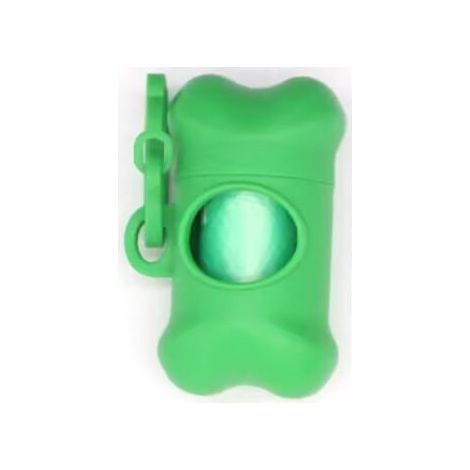 Confezione da 2 dispenser per sacchetti per escrementi di cane (verdi) (1/5)