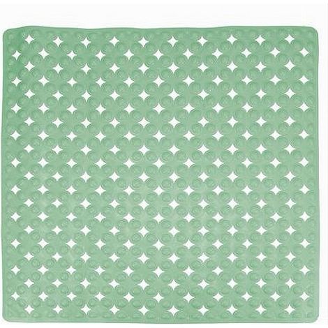 Cleafe - Tappeto Tappetino Verde Antiscivolo Per Vasca Da Bagno Doccia 52 X 52 Cm 79758 - (1/2)