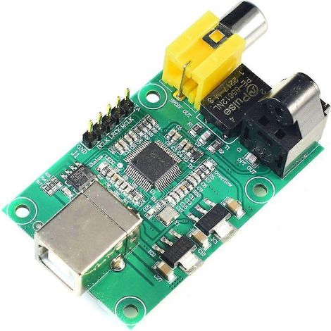 Contrôleur audio optique I2S USB vers SPDIF LJMSA9123 haute résolution 24 bits (1/4)
