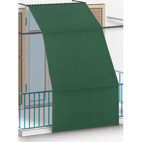 TENDA DA SOLE 140XH250CM VERDE CON ANELLI