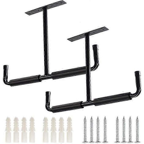 Crochets de rangement robustes en fer pour plafond de garage, compatibles avec les supports de suspension en bois PD WHBYV (1/4)