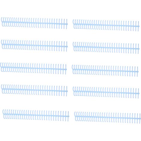10Pcs Spiral Binding Coil 130 Sheet Capacity Spine Comb 30 Holes 16mm Diameter Set Kit Light Blue (1/5)