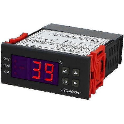 Contrôleur de température pour congélateur 220 V - thermostat numérique avec capteur d'humidité (1/3)