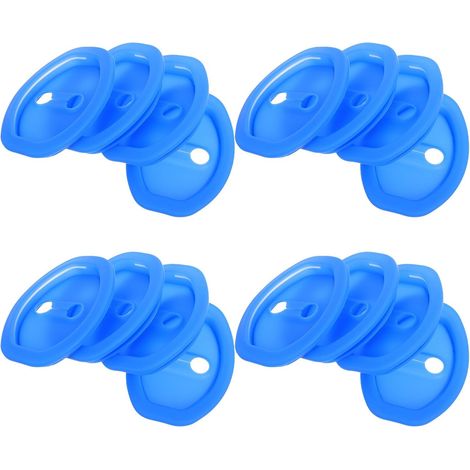 CCYKXA  Set of 16 Silicone Protectors for Car Door Latches, Blue Waterproof Lock Covers, Extreme Temperature Resistant, Shockproof Automotive Accessories (1/5)