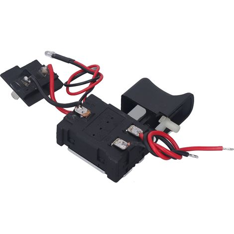 Interrupteur à gâchette universel pour perceuse sans fil, variateur de vitesse réglable CW/CCW avec témoin lumineux, 7,224 V CC, 16 A (1/5)
