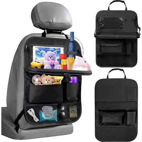 2pcs Organisateur De Voiture, Protection Siege Voiture Enfant, Organisateur Voiture De SièGe ArrièRe Avec Porte-Tablett (1/4)