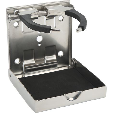 Porte-gobelet pliable à bras réglable en acier inoxydable 304 antidérapant pour bateau, yacht, voiture et camping-car (1/5)